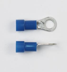 VINYL RING TERMINAL 16-14 - STUD SIZE - #6